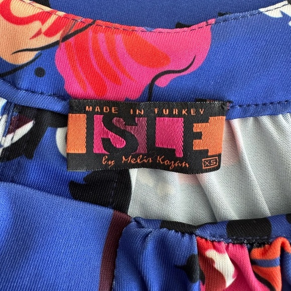 Isle by Melis Kozan Floral Sleeveless Mini Sheath Shift Dress Size XS - Picture 4 of 7